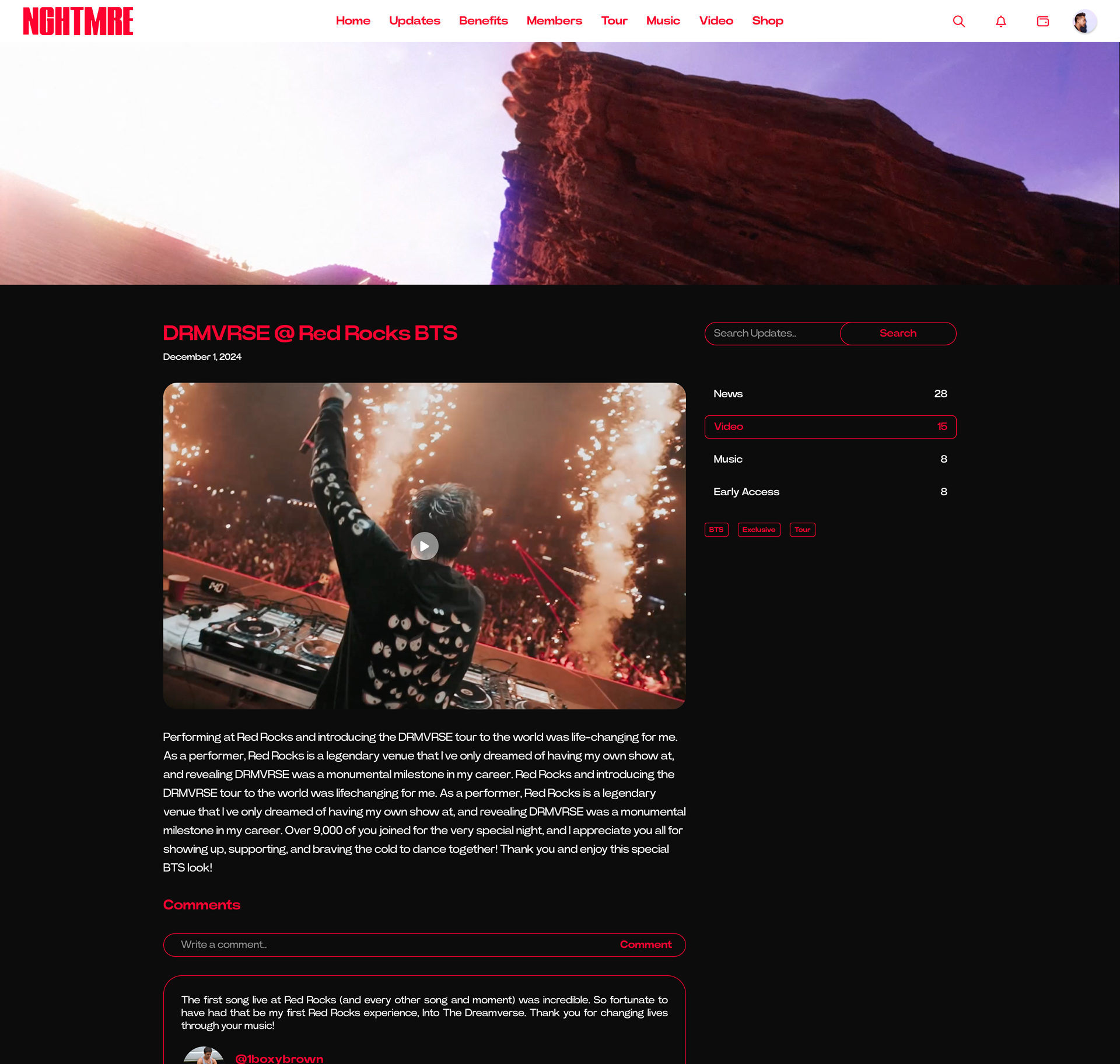 An Update Post on NGHTMRE's Space